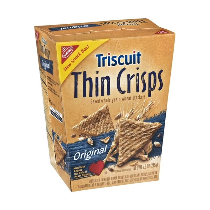 Triscuit Thin Crisps Original Wheat Crackers (7.6 oz) - Instacart