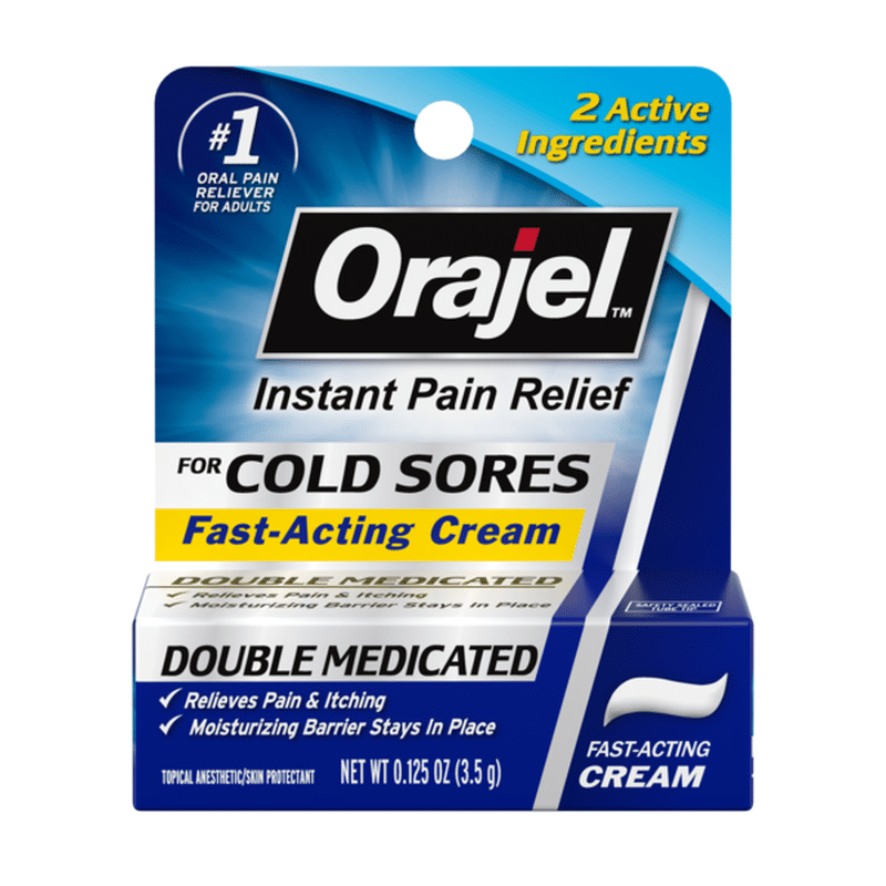 orajel moisturelock cold sore symptom treatment cream  oz