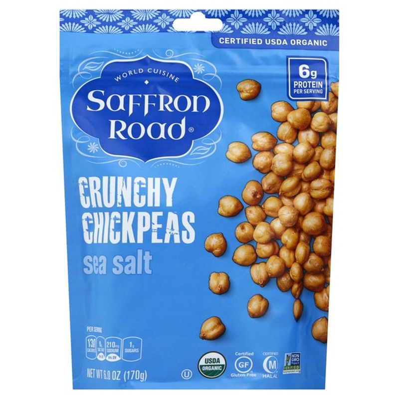 Saffron Road Chickpeas, Crunchy, Sea Salt (6 oz) Instacart
