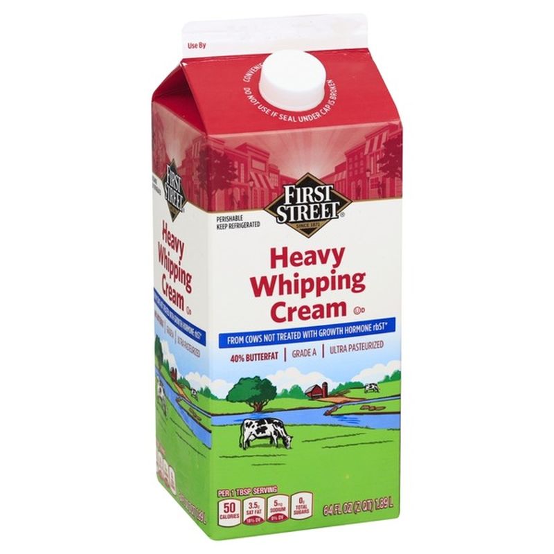 First Street Butterfat Ultra Pasteurized Heavy Whipping Cream Each Instacart