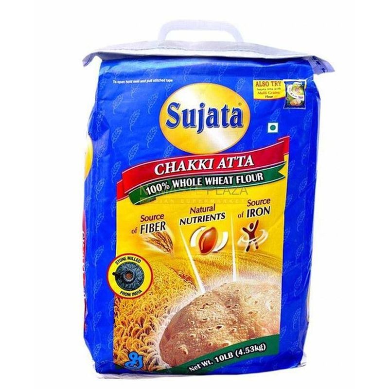 Sujata Whole Wheat Flour Chakki Atta (20 lb) Instacart