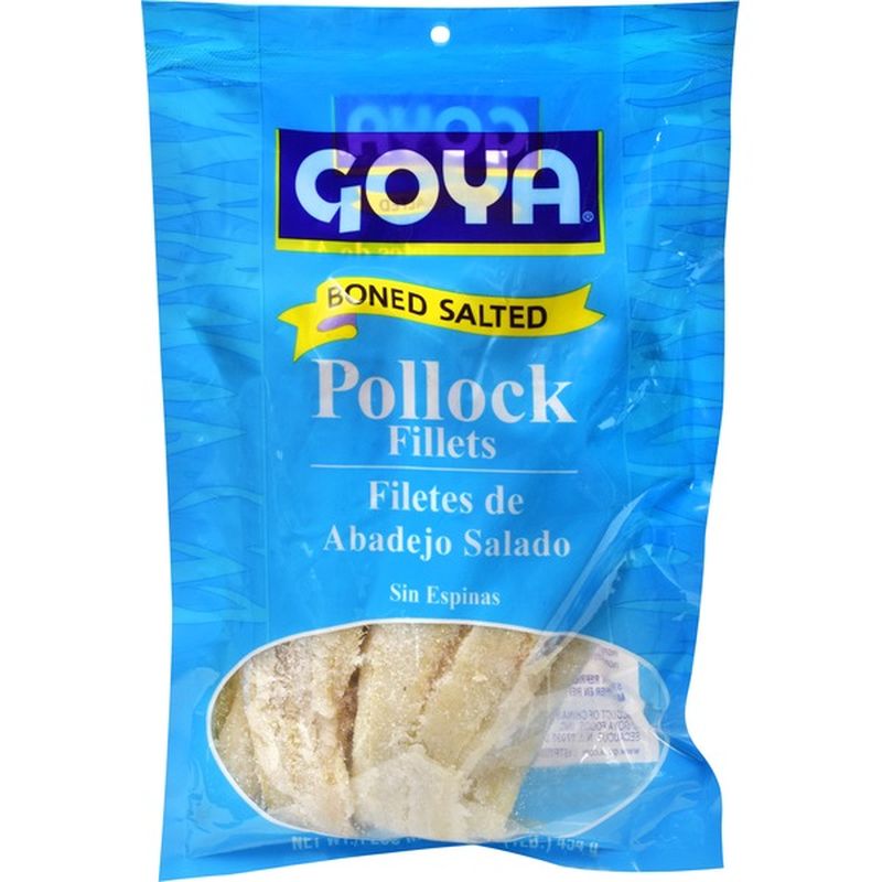Goya Boned Salted Pollock Fillets (1 lb) Instacart