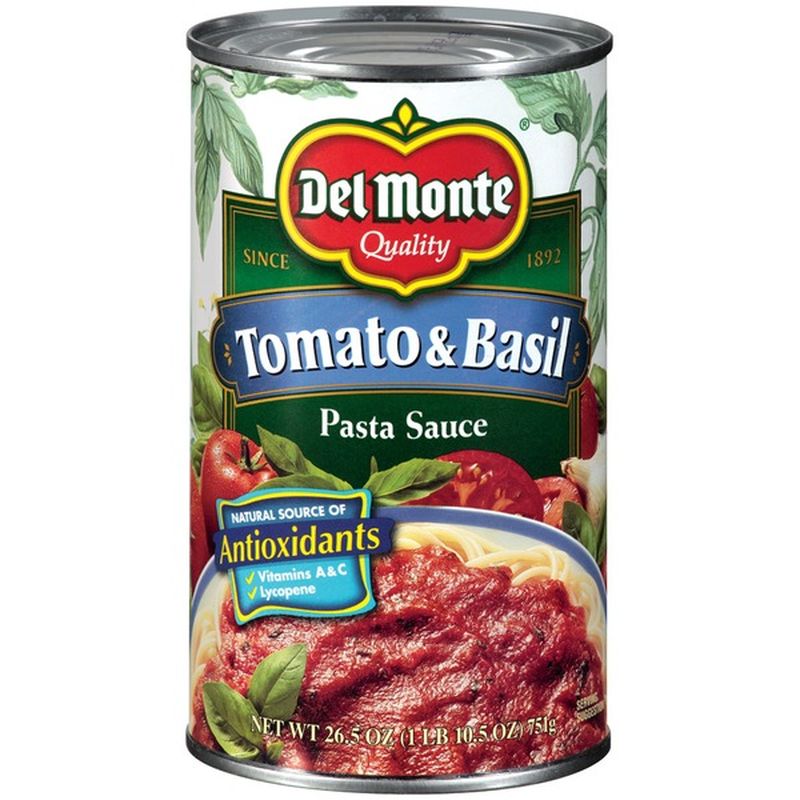 Del Monte Tomato & Basil Pasta Sauce (26.5 oz) Instacart