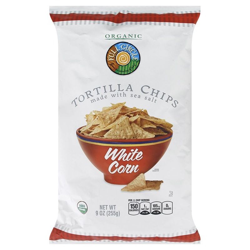 Full Circle Organic Tortilla Chips White Corn (9 oz) Instacart