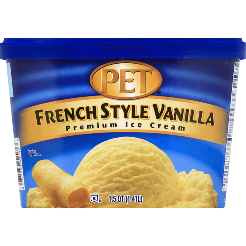 Pet Ice Cream, Premium, French Style Vanilla (1.5 qt) Instacart