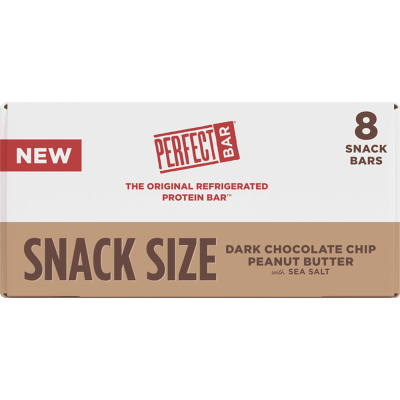 perfect bar dark chocolate chip peanut butter protein bar