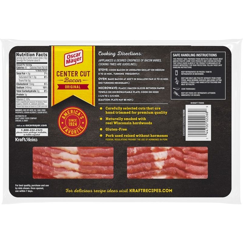 Oscar Mayer Center Cut Original Bacon (12 oz) from Stop & Shop - Instacart