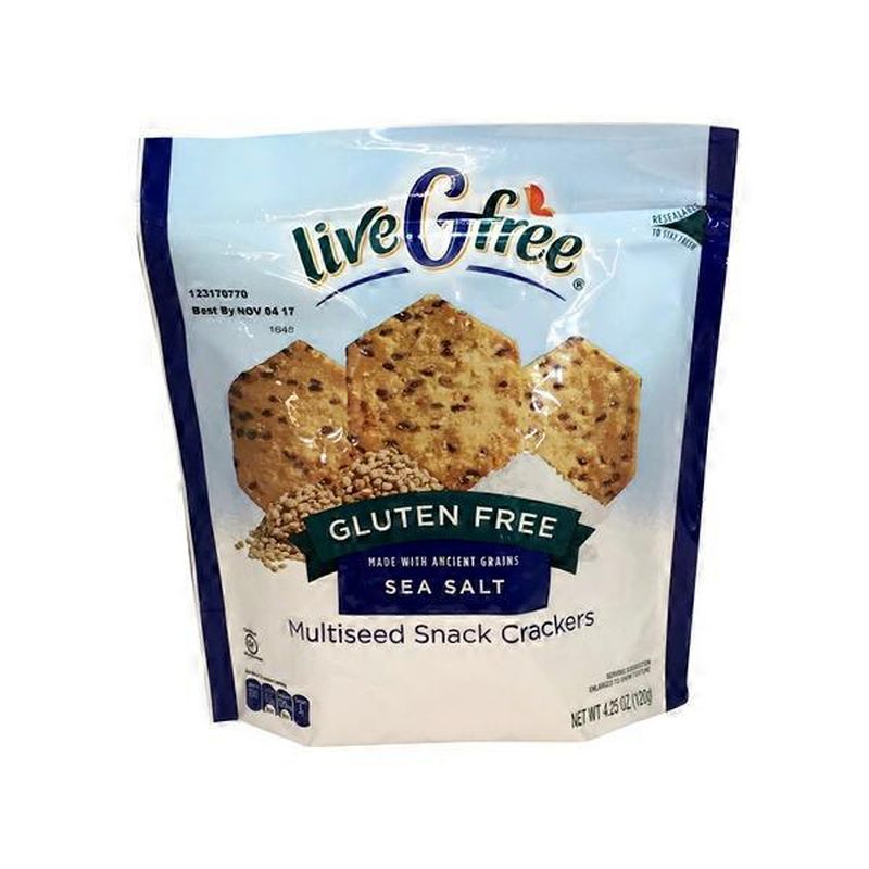 liveGfree Sea Salt Gluten Free Crackers (4.25 oz) Instacart