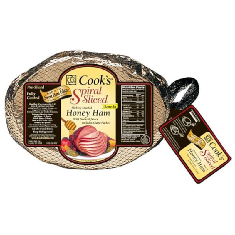 Cooked Honey Cured Spiral Sliced Ham