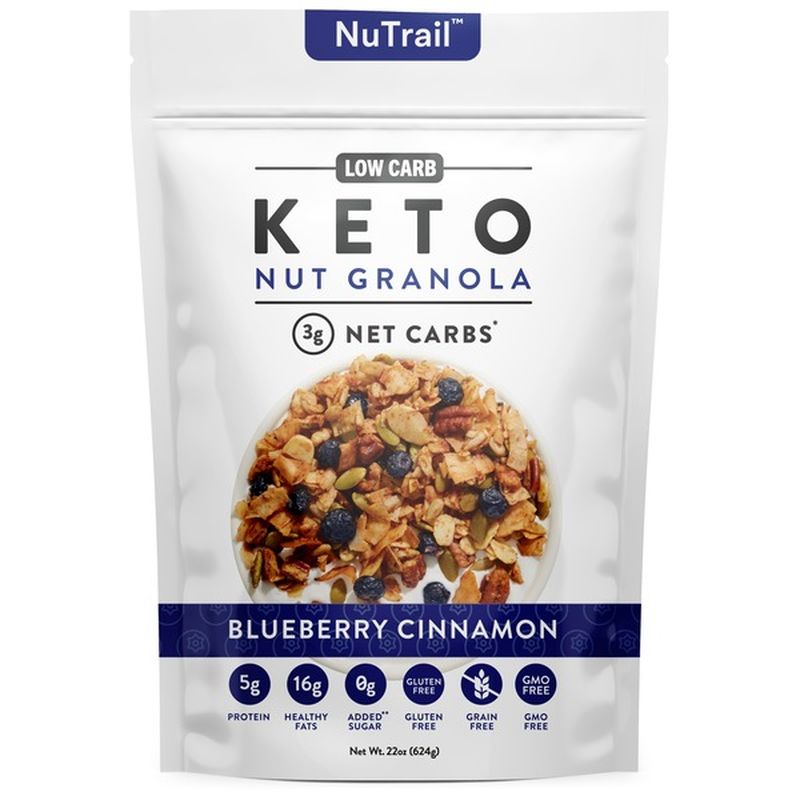 Nutrail Blueberry Cinnamon Keto Nut Granola (22 oz) Instacart