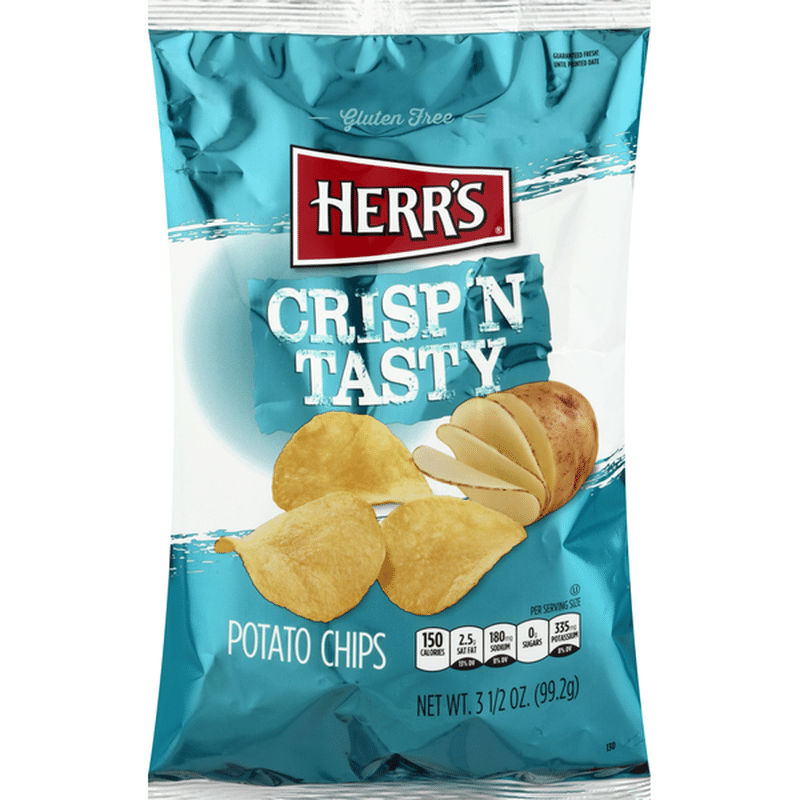 Herr's Potato Chips, Gluten Free, Crisp 'N Tasty (3.5 oz) - Instacart