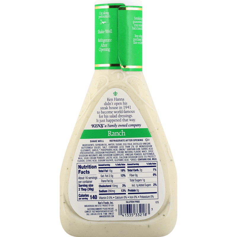 Ken's Steakhouse Dressing, Ranch (16 fl oz) from Safeway Instacart