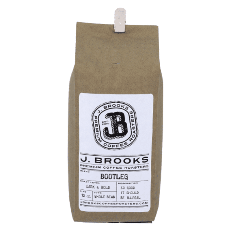 J. Brooks Premium Coffee Roasters Bootleg Whole Bean Coffee