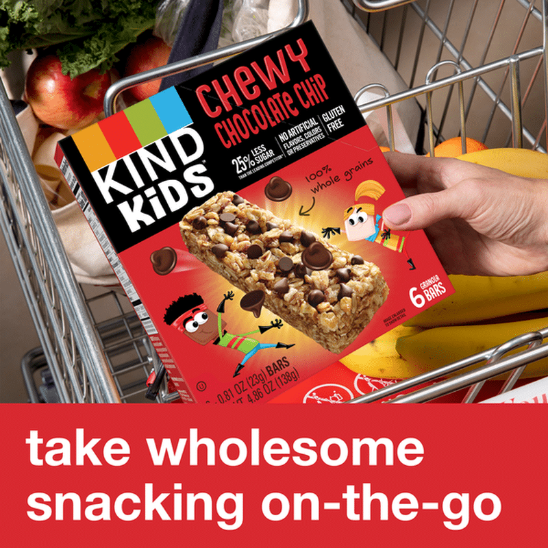 KIND Kids Granola Bars, Chewy, Chocolate Chip (0.81 oz) Instacart