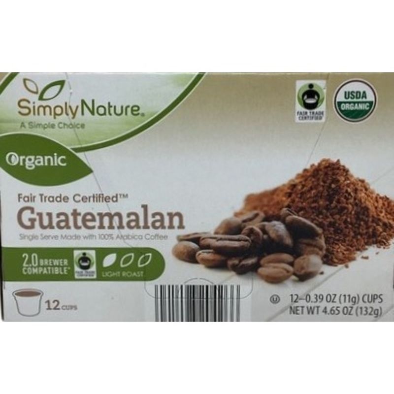 Simply Nature Fair Trade Organic Guatemalan Coffee Cups