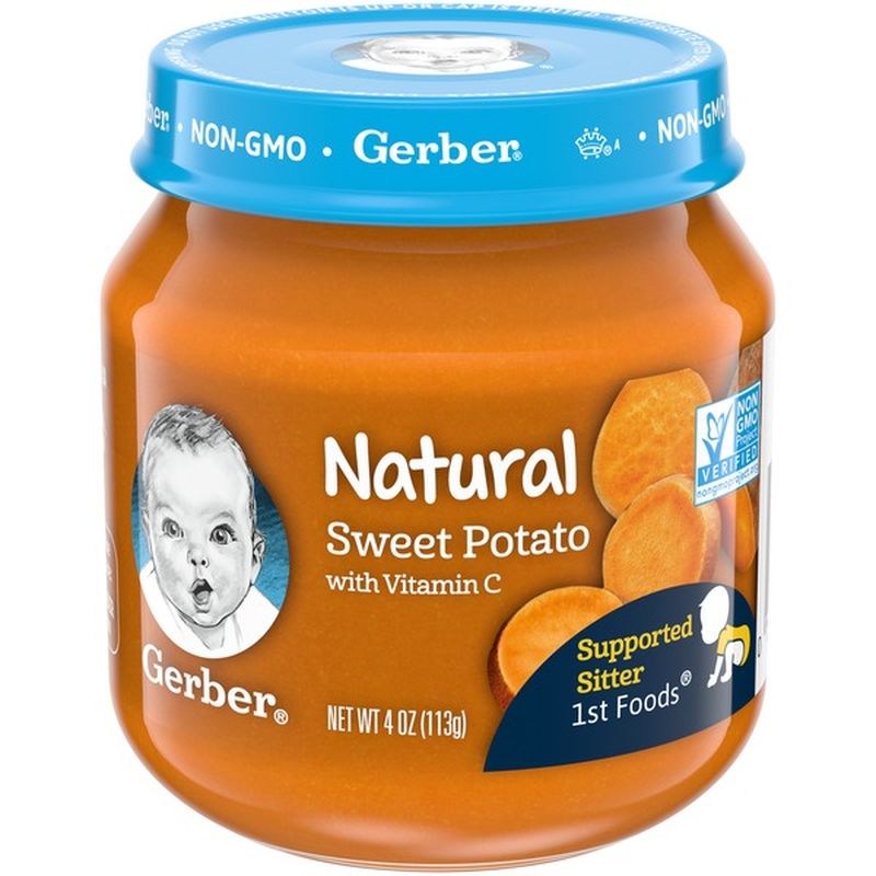 Gerber Natural Sweet Potato with Vitamin C Baby Food (4 oz) - Instacart