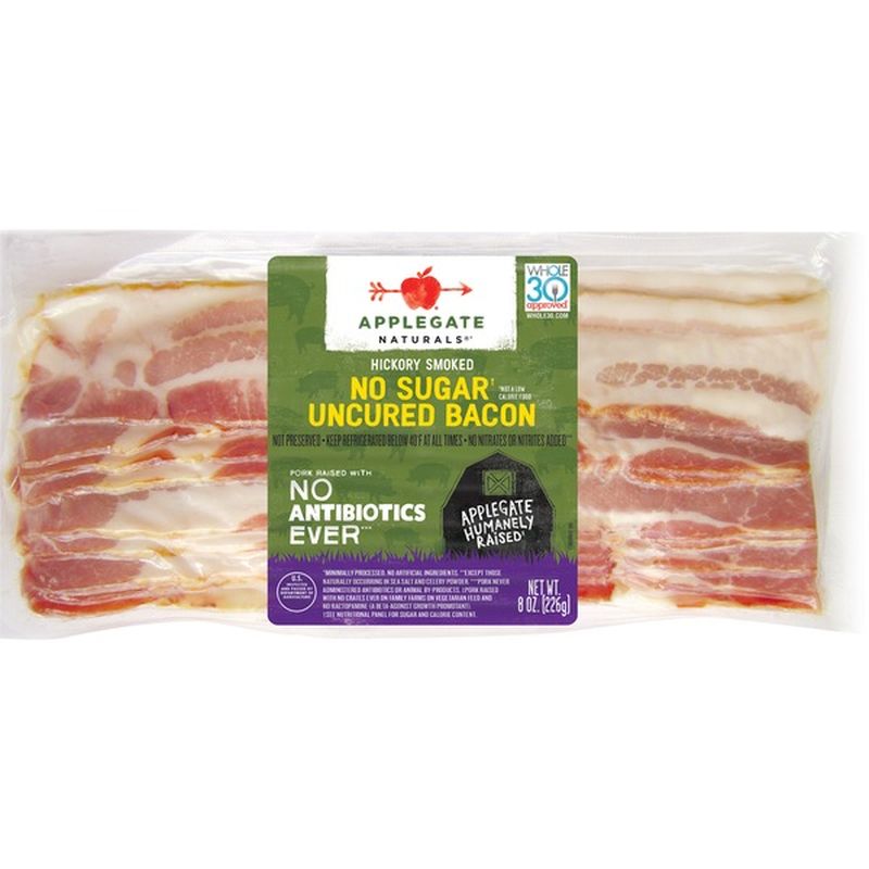 Applegate Hickory Smoked No Sugar Uncured Bacon (8 oz) from Kroger