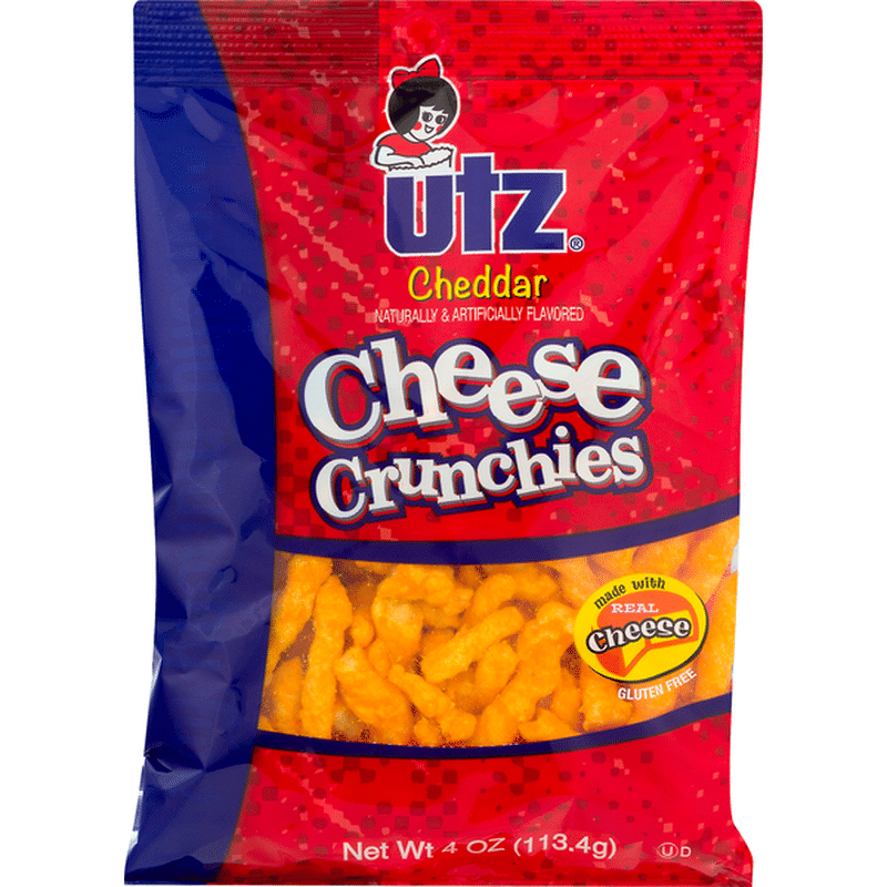 Utz Cheese Crunchies, Cheddar (4 oz) Instacart
