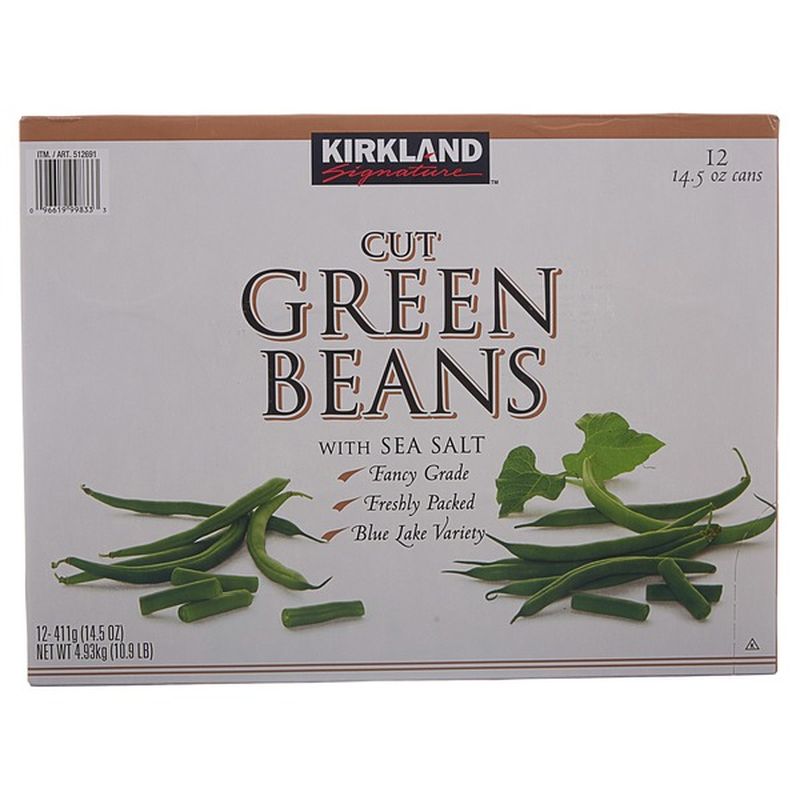 Kirkland Signature Cut Green Beans, 12 x 14.5 oz