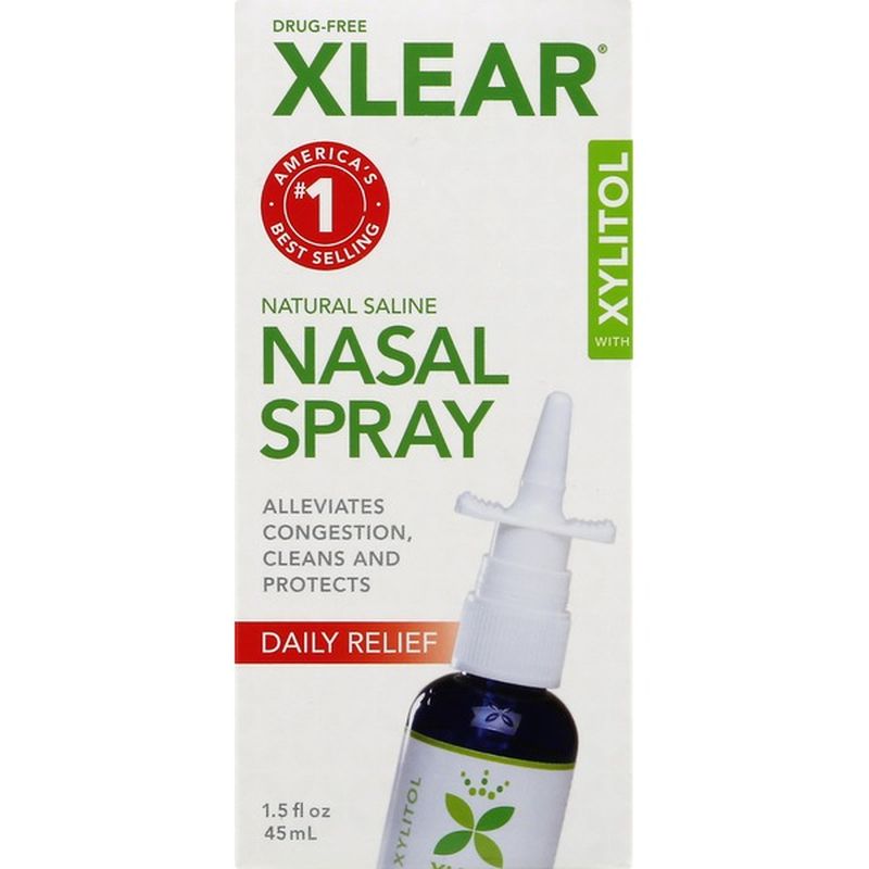 Xlear Nasal Spray, with Xylitol, Daily Relief (1.5 oz) from Fresh Thyme