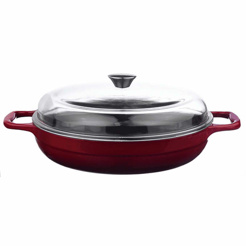 President's Choice 3.5 Quart Round Braiser With Glass Lid