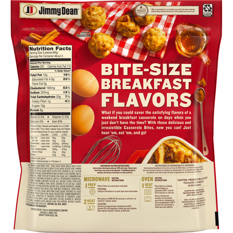 Jimmy Dean Casserole Bites, French Toast (9 oz) Delivery or Pickup Near