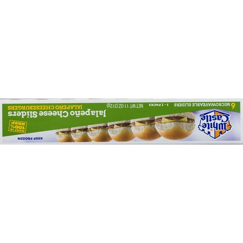 white castle jalapeno cheese slider calories