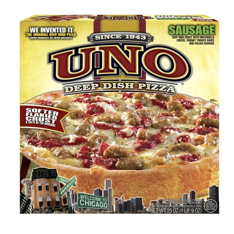Uno 9" Deep Dish Sausage Pizza (25 oz) Instacart