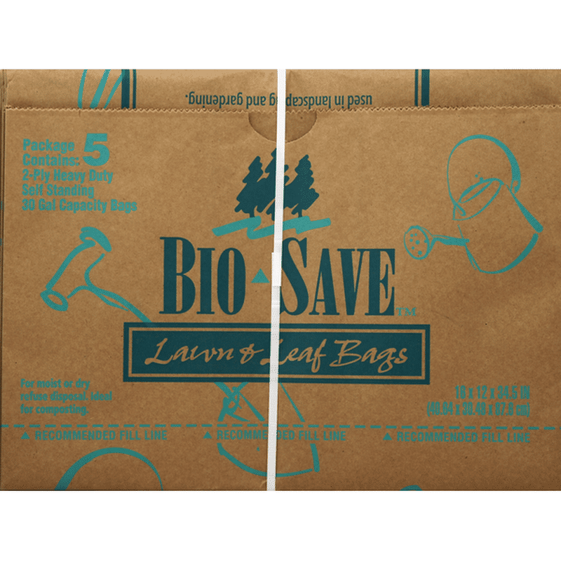 Bio Save Lawn & Leaf Bags (5 each) Instacart