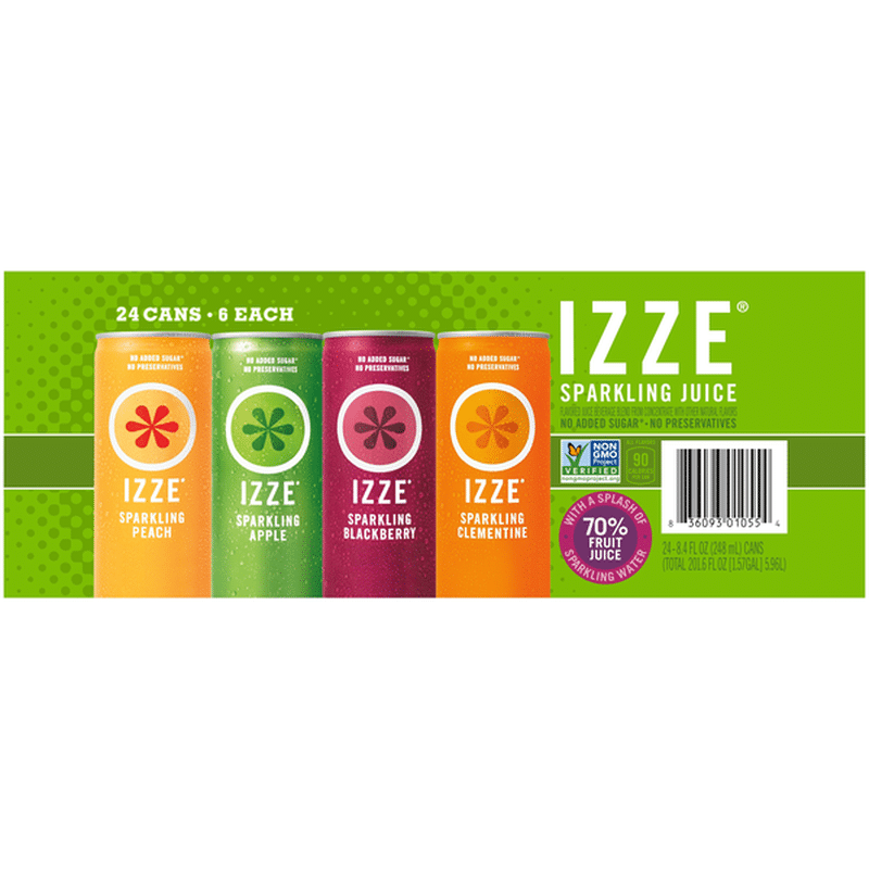 Izze Variety Sparkling Juice Beverage (201.6 fl oz) Instacart