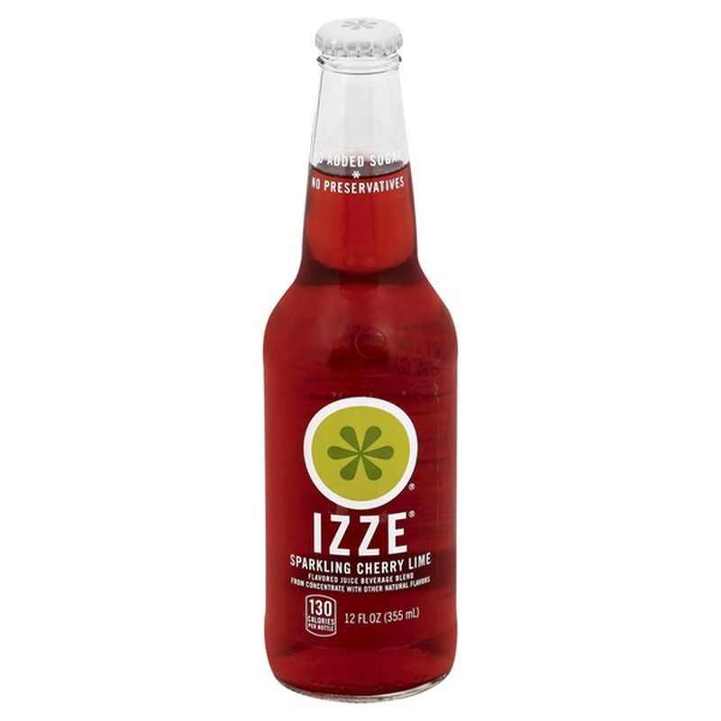 Izze Sparkling Juice Cherry Lime 12 Fl Oz Instacart 2216