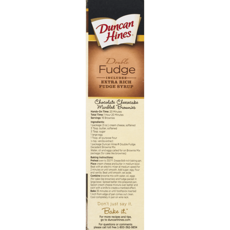 Duncan Hines Decadent Double Fudge Brownie Mix (17.6 oz) Instacart