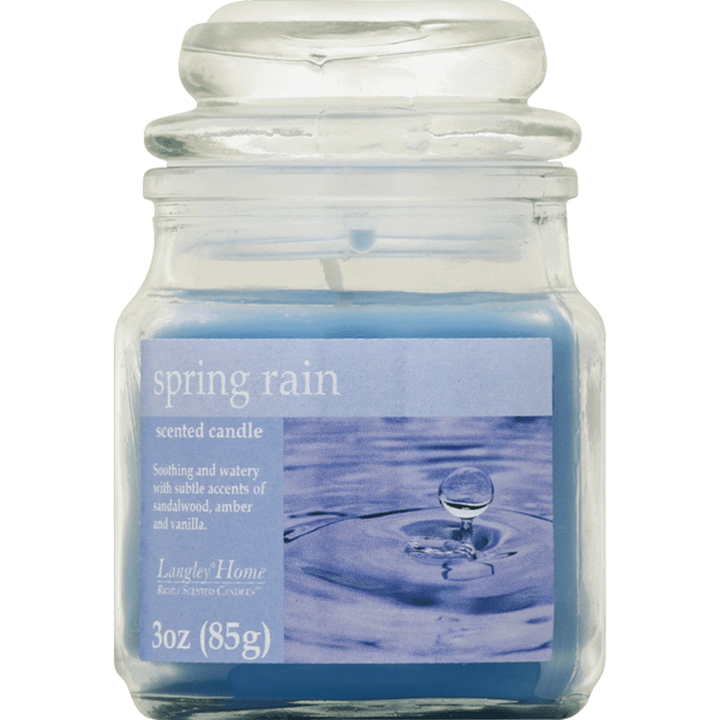 Langley Candle, Scented, Spring Rain (1 each) Instacart