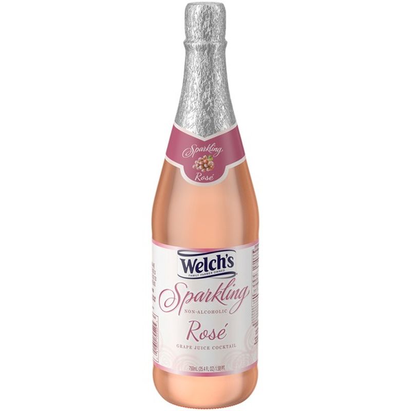 Welch's Sparkling NonAlcoholic Grape Juice Cocktail Rose (25.4 fl oz
