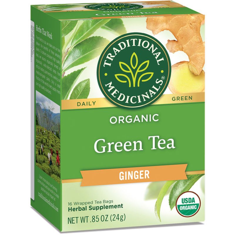 Traditional Medicinals Organic Green Tea Ginger 16 Ct Instacart 2306