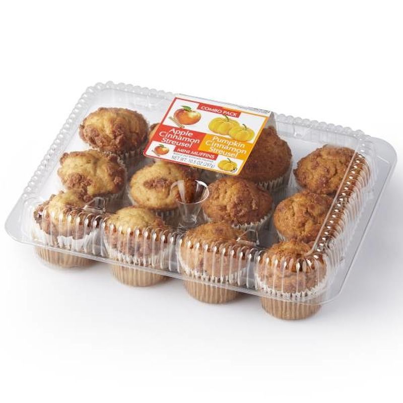 Publix Bakery Mini Apple Cinn Pumpkin Muffins 10 5 Oz Instacart