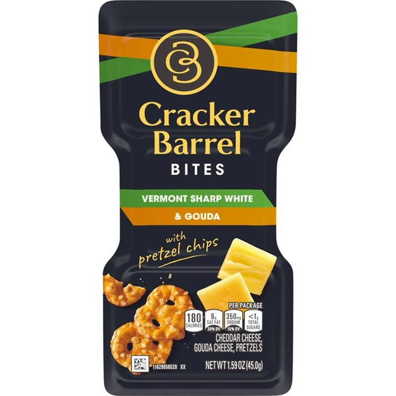 Cracker Barrel Vermont Sharp White Cheddar & Gouda Cheeses with Mini