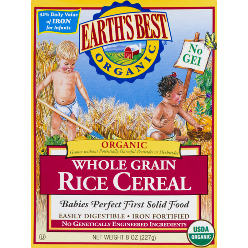 Earth's Best Organic Baby First Solid Food Whole Grain Brown Rice