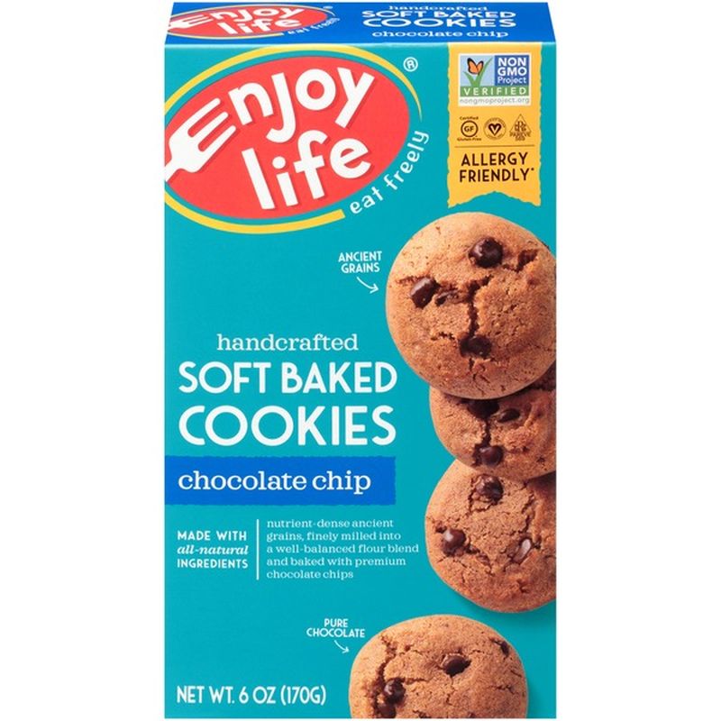 Enjoy Life Chocolate Chip Handcrafted Soft Baked Cookies (6 oz) - Instacart