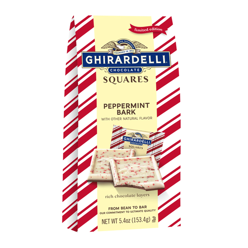 ghirardelli peppermint bark squares