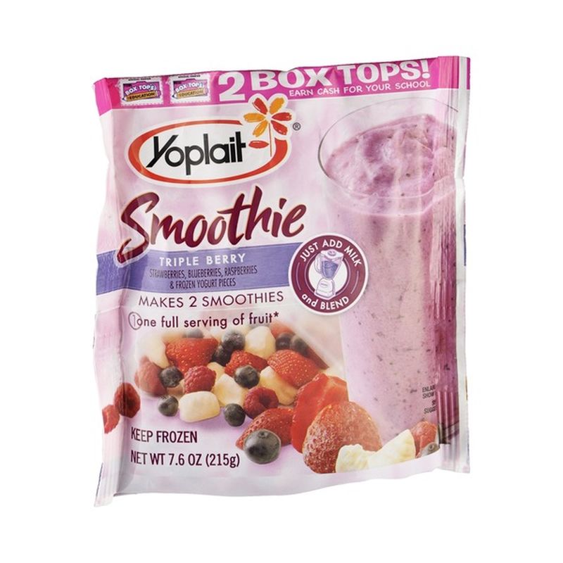 Yoplait Triple Berry Smoothie 2 CT (7.6 oz) Instacart