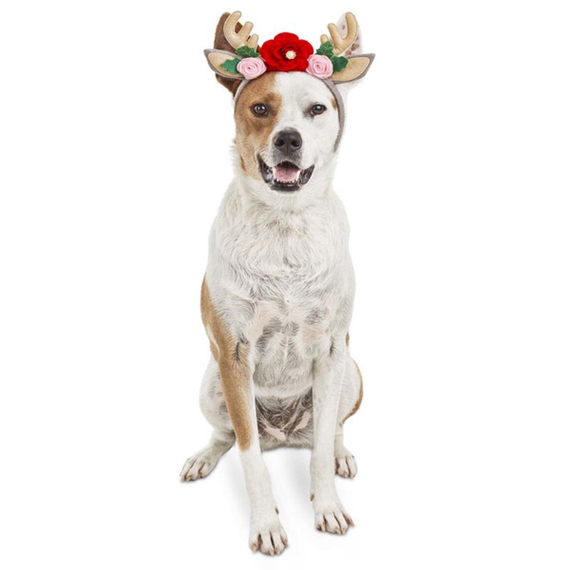 Large Extra Large Holiday Flower Antler