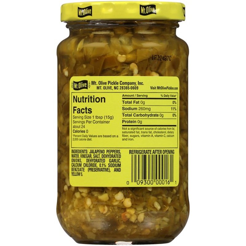 Mt. Olive Diced Jalapeno Fresh Pack Peppers (355 ml) Instacart