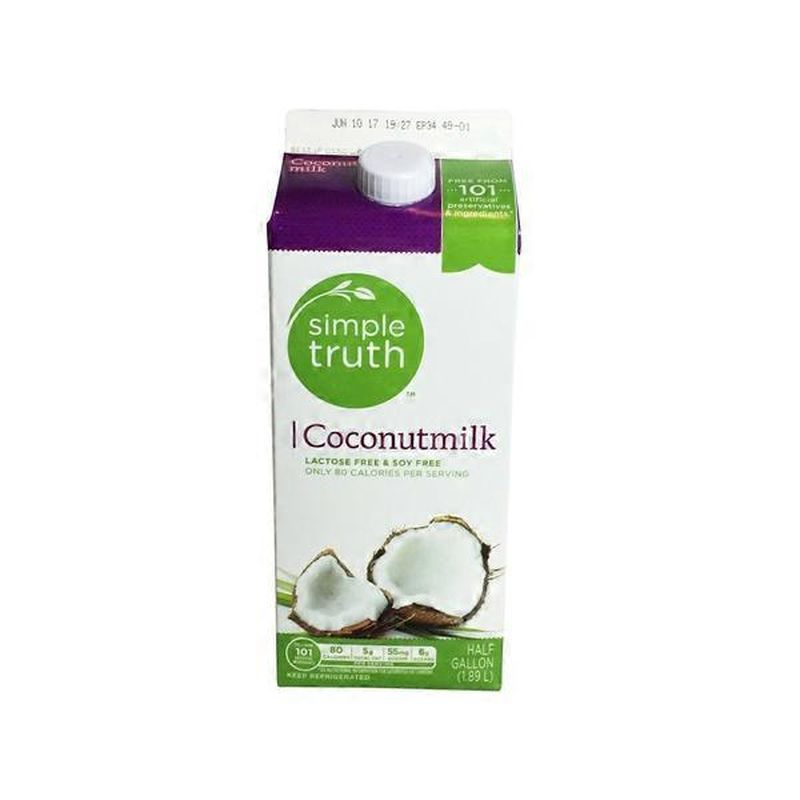 Kroger Simple Truth Lactose And Soy Free Coconut Milk (0.5 gal) Instacart