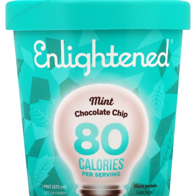 Enlightened Ice Cream, Light, Mint Chocolate Chip (1 pt) Instacart