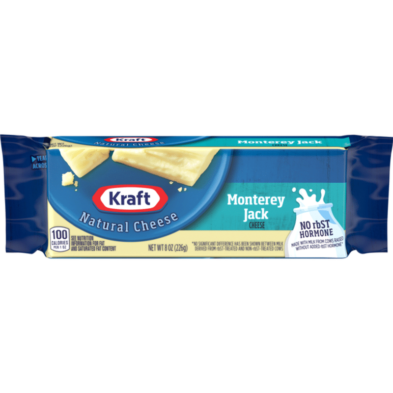 Kraft Natural Monterey Jack Cheese Block (8 Oz) - Instacart