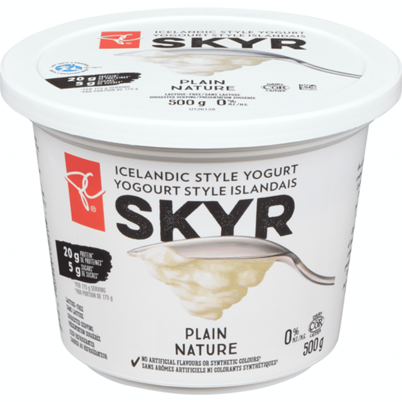 President's Choice Skyr Plain Yogurt (500 g) Instacart