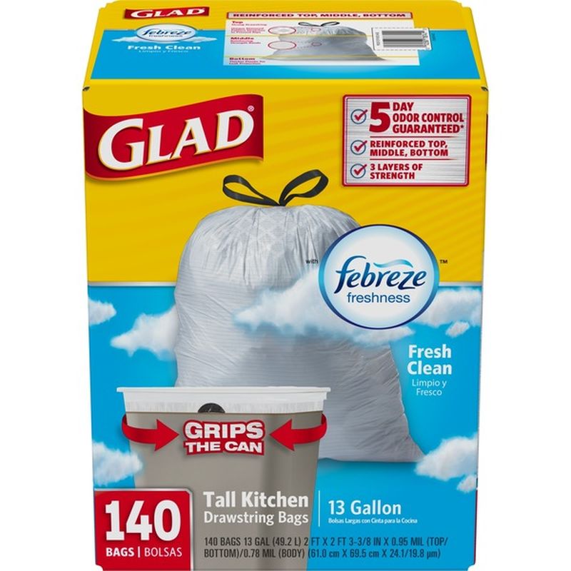 Glad Kitchen Trash Bags (140 ct) from BJ's Wholesale Club - Instacart