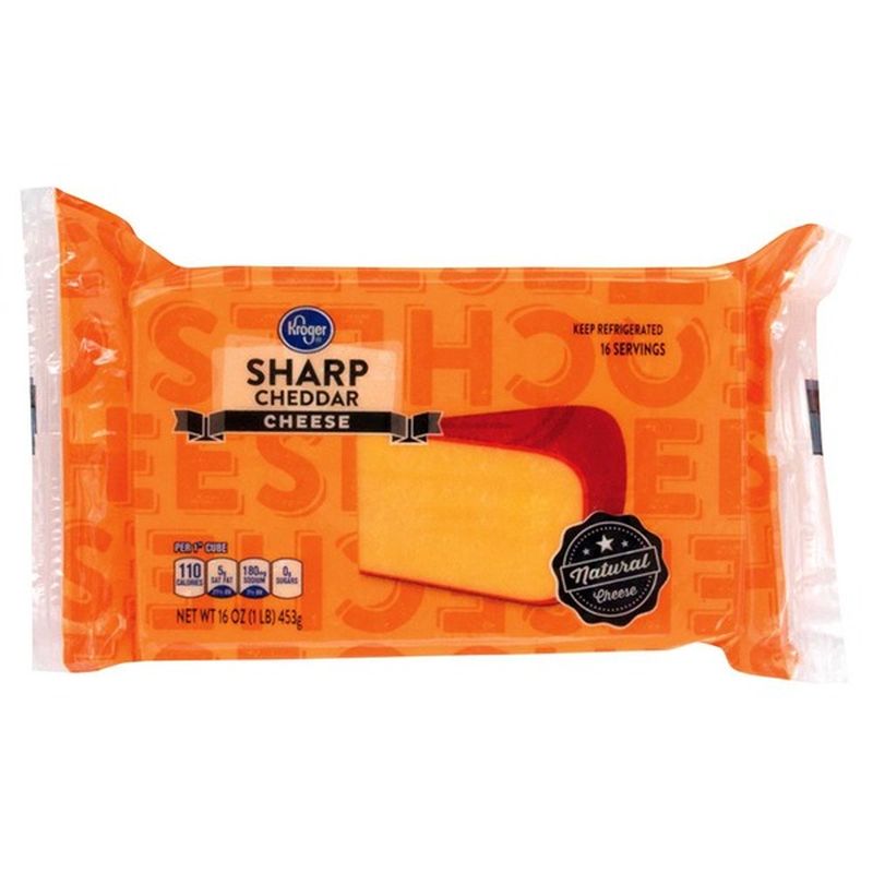 Kroger Sharp Cheddar (16 oz) from FoodsCo Instacart