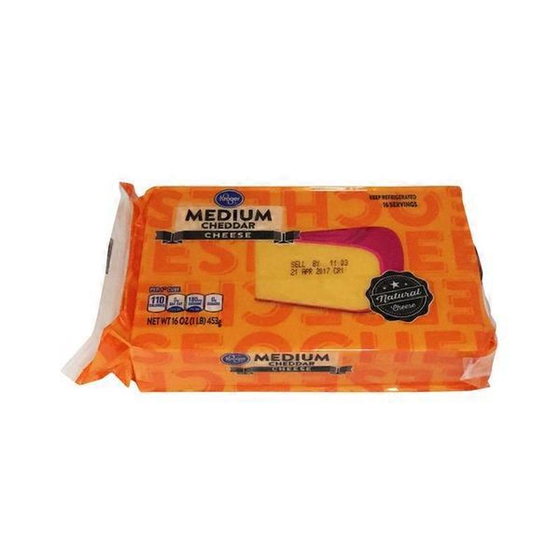 Kroger Medium Cheddar (16 oz) Instacart